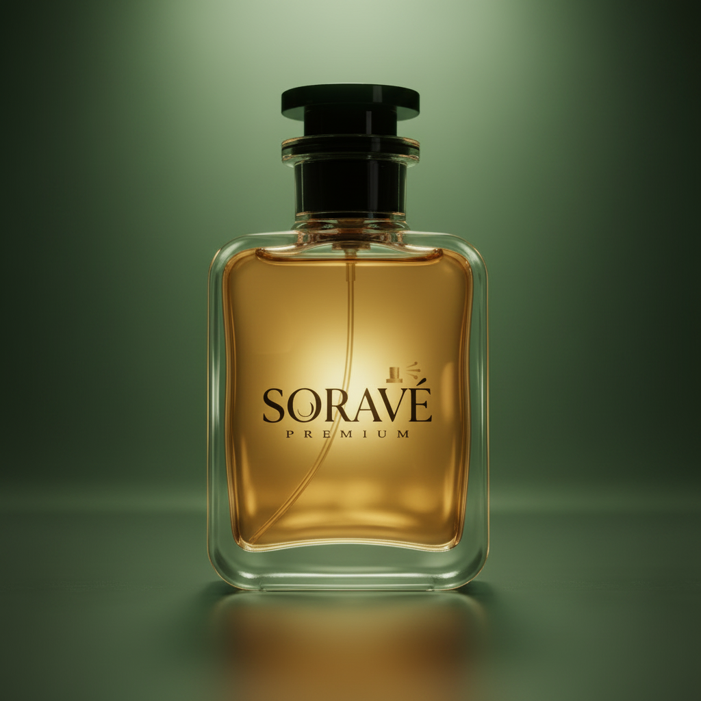 TEMPTORA POUR HOMME by SORAVÉ – Plain Green Background